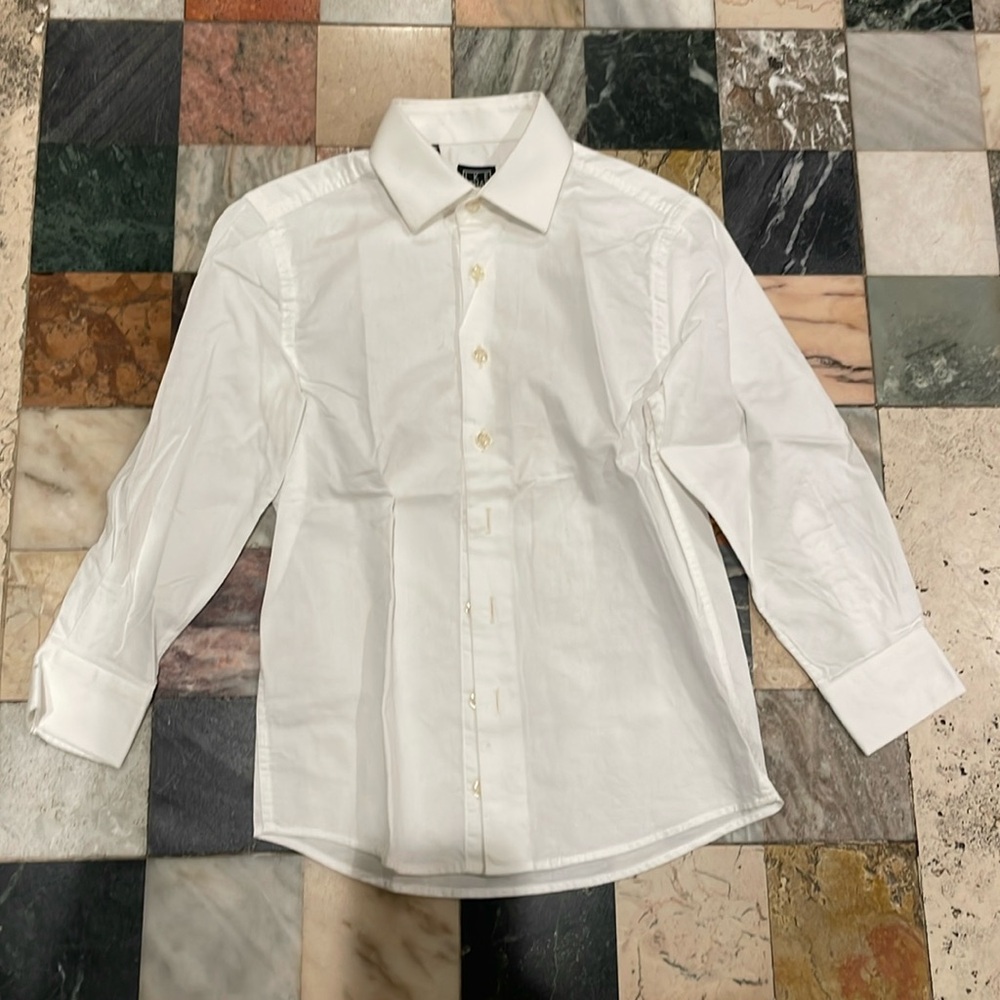 IKE BEHAR New York boys white dress shirt